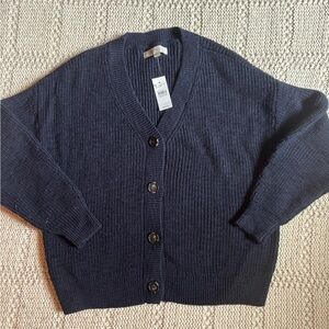 Loft Navy Blue Cardigan NWT